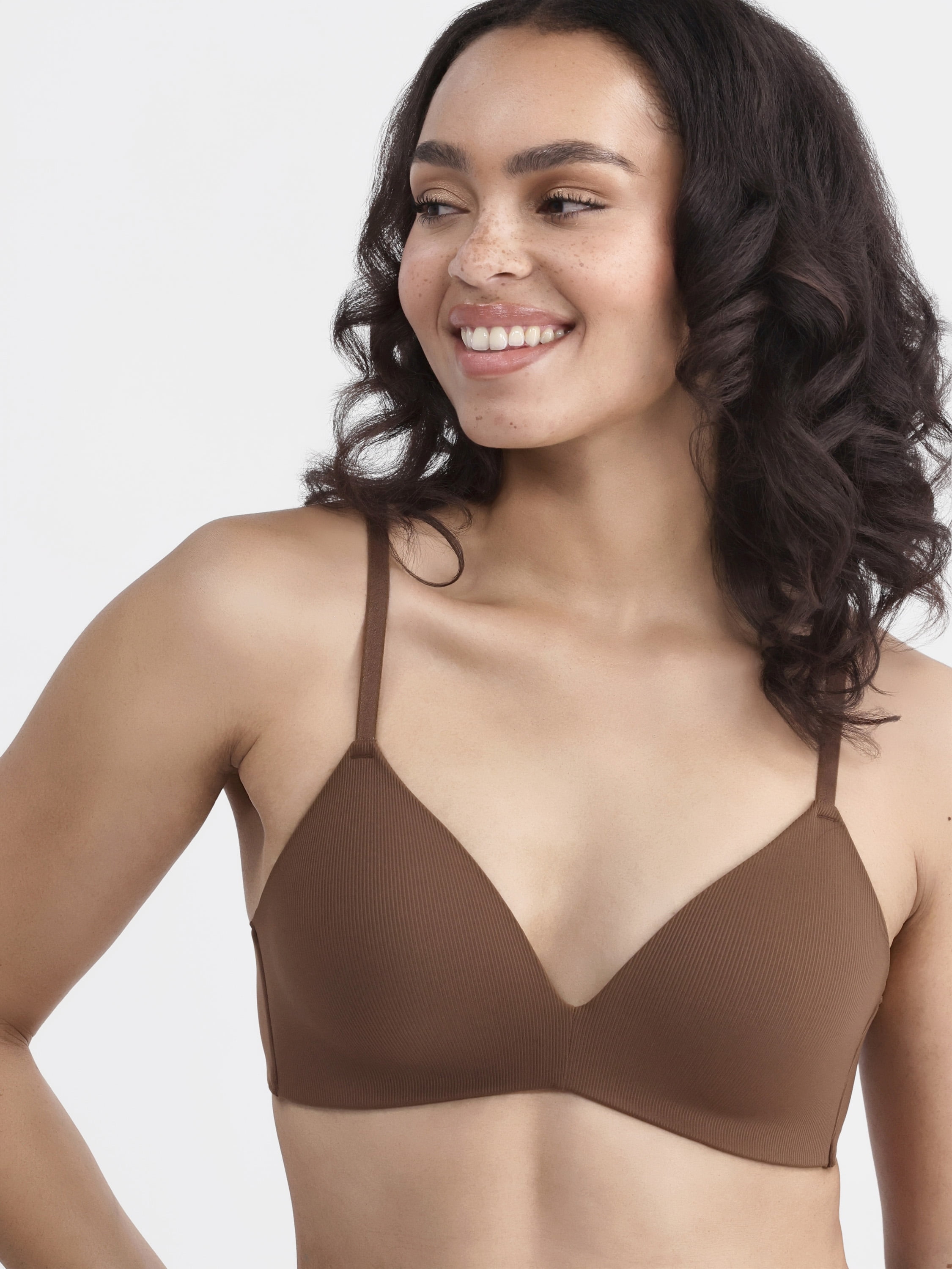 No Boundaries Wireless Rib T-Shirt Bra, Women's Sizes XS-XXXL