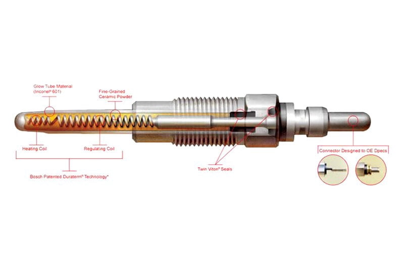 Bosch 0250202127 Diesel Glow Plug Fits select: 1999-2003 FORD F350, 1999-2003 FORD F250