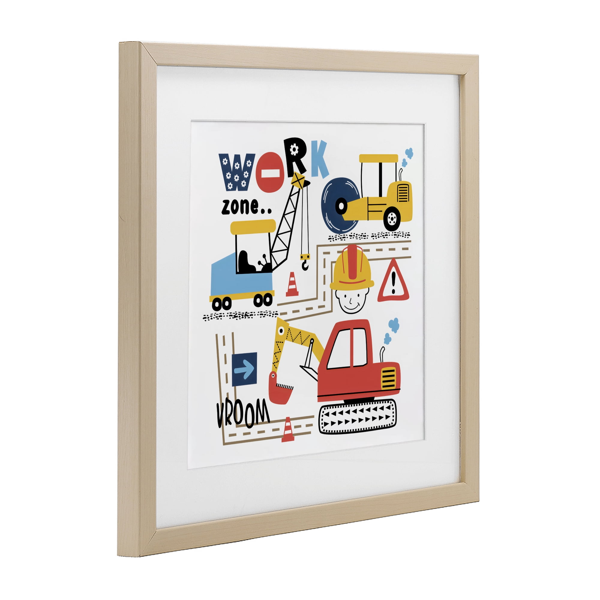 Stupell Industries Work Zone Construction Essentials Birch Framed Print Under Glass, design by Creative Studio