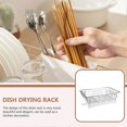 thumbnail image 3 of 1 Set Dish Drying Rack Stainless Steel Utensil Cutlery Holder Kitchen Dish Drainer, 3 of 4
