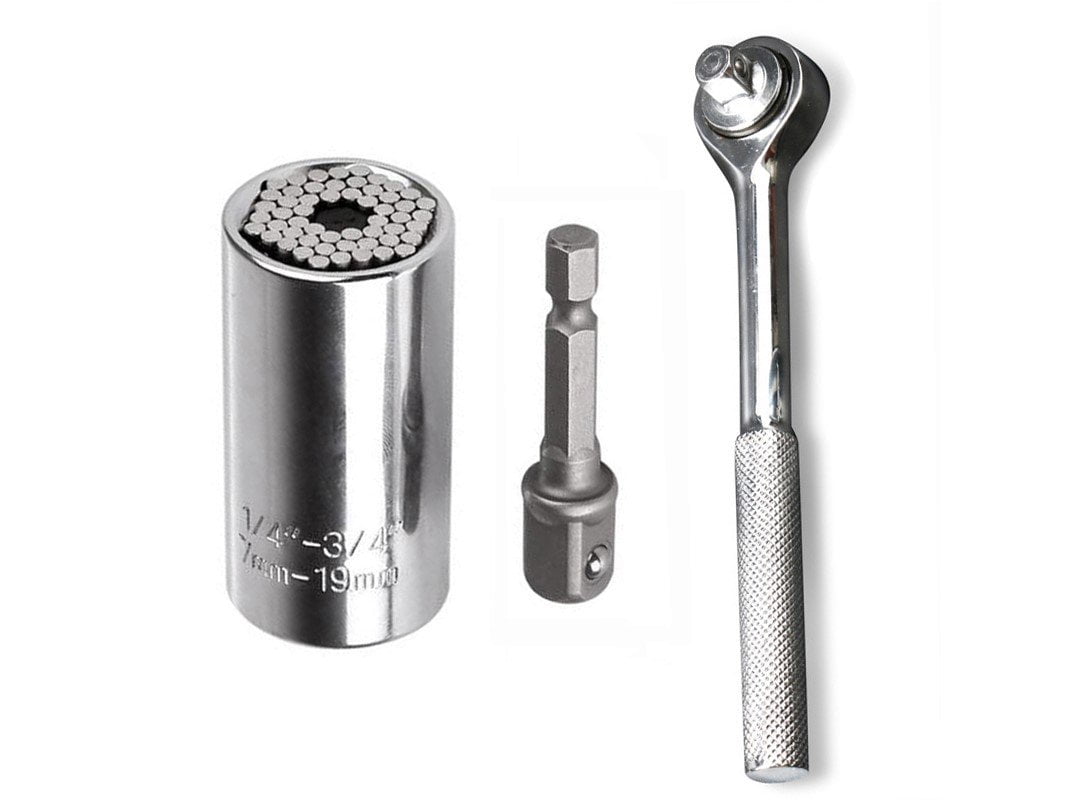 Socket Tool Sets with Power Drill Adapter Details about   Universal Socket Tools 