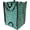 Gingham Green, variant on Reusable Lawn and Leaf Garden Bag with Reinforced Carry Handles, Heavy Duty Home and Yard Waste Bag 48-Gallon Woven Polypropylene, Pop-Up Self-Standing Garbage Can,