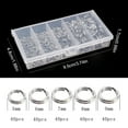thumbnail image 4 of fastboy 200 Pieces/Set Stainless Steel Fishing Split Ring Portable Heavy Duty Anti-rust Bait Rings Connector Loop Accessories, 4 of 6