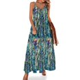 thumbnail image 1 of ¡Paua Power! Vestido sin mangas Vestido de dama de honor Vestido de novia para mujer Vestidos de fiesta Vestido de cumpleaños para mujer, 1 of 7