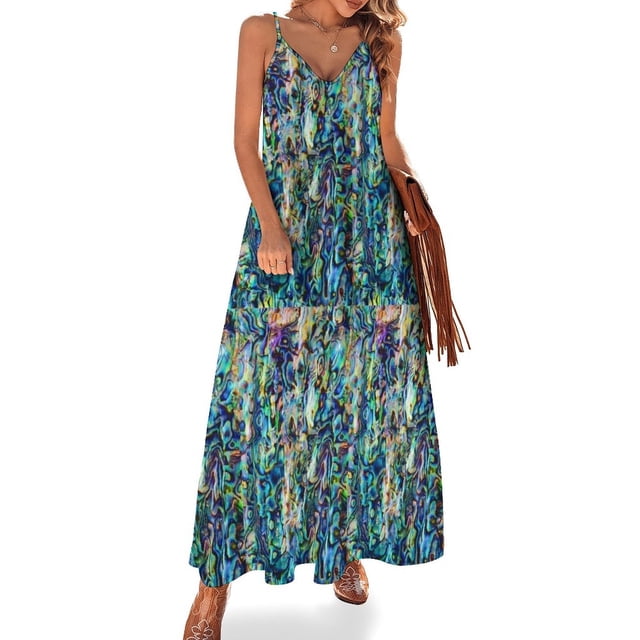 ¡Paua Power! Vestido sin mangas Vestido de dama de honor Vestido de novia para mujer Vestidos de fiesta Vestido de cumpleaños para mujer