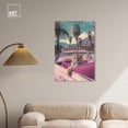 thumbnail image 3 of Rosy Tiger's Ride I Canvas Pink Pop Wall Art by Art Remedy, Gallery Wrapped, 24" x 36", 3 of 7