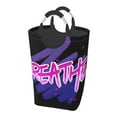 thumbnail image 1 of DouZhe 50L Rectangular Laundry Basket, Pink Letters Breathe Prints Waterproof Foldable Laundry Hamper with Aluminum Handles, 1 of 6