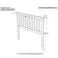 thumbnail image 3 of Atlantic Furniture AR287831 Mission Tête de Lit Taille Complète, Espresso, 3 of 4
