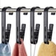 thumbnail image 1 of 4 Uds. (negro) ganchos para la colada con Clips percha armario organizador abrazaderas calcetines botas sujetadores toallas para baño armario cocina Oficina, 1 of 5