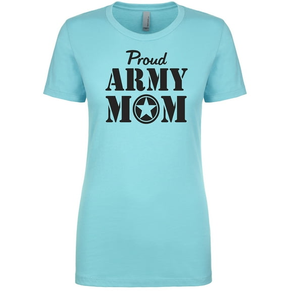 Proud Army Mom Womens crewneck tee
