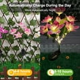 thumbnail image 4 of Pink orchid solar lights, solar outdoor garden lights, 4 of 5