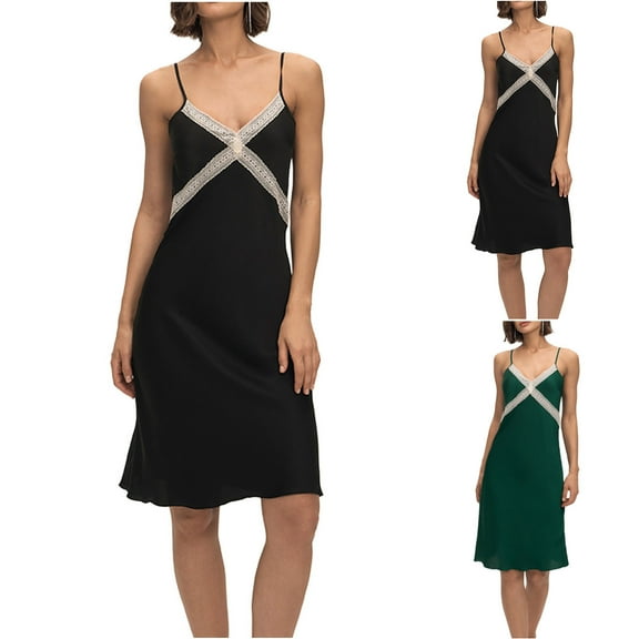 Sakmal Long Womens Moomoo Nightgowns Plus Size House Dress Green Sleeveless Ladies Nightgown L