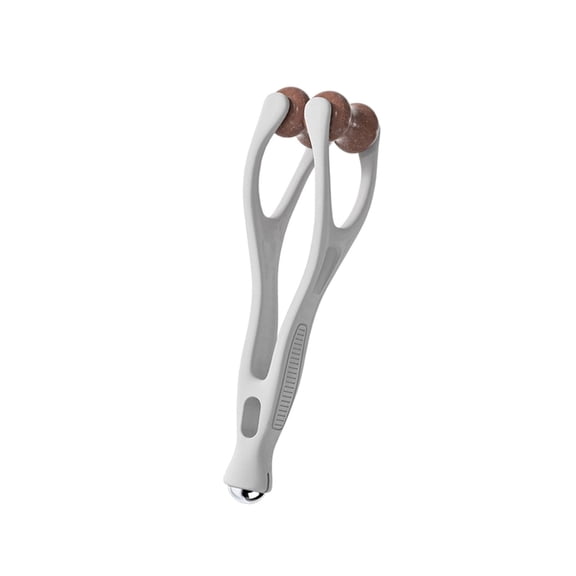 Ergonomic Hand Massage Tool with Natural Bian Stone Rollers for Deep Tissue Stimulation and Fatigue Reduction