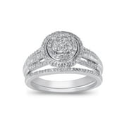10k White Gold Forever Bride 1/2cttw Round Engagement Ring