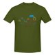 thumbnail image 3 of Camiseta de manga corta 100 % algodón para hombre de Harry's Monsters - The Whole Gang, camiseta holgada, 3 of 5