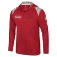 thumbnail image 2 of Men's Colosseum Cardinal Arkansas Razorbacks OHT Military Appreciation Quarter-Zip Hoodie Jacket, 2 of 4