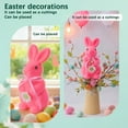 thumbnail image 6 of Orangide Easter Decor, Foam Flocked Bunny Tabletop Decorations, Flocking Bunny Figurine with Sunflower Moss Rabbit Tabletop Ornament with Bow tie for Spring Home Office Table Decor, 6 of 6