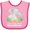 Pink and Red, variant on Inktastic I'll Never Forget That My Papa Loves Me with Cute Elephants Boys or Girls Baby Bib