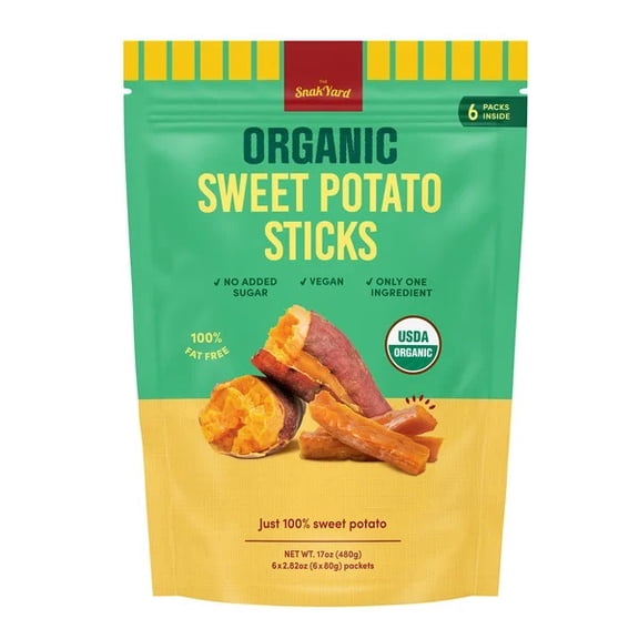 The Snak Yard Organic Sweet Potato Sticks, 17 Ounce