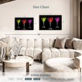 thumbnail image 3 of Elephant Stock Flashy Martinis Wall Art - Horizontal Canvas Wall Art - Living Room Wall Decor - Food And Drink Canvas - Black And Red Decor - 36" x 24", 3 of 4