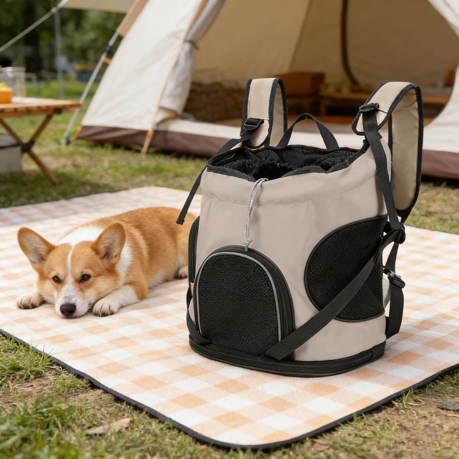 Dog Backpack Carrier For Small Large Cat, Pet, Puppies, Ventilated Pet Hiking Backpack Travel Bag, Airline Approved Cat Backpack Carrier, Safety Back Support, Camping Biking Dog Bag, Pink
