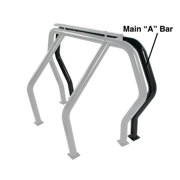 Go Rhino 91001B Bed Bar Component - "A" Additional Bar - Black Powdercoat For 79-11 B2200, Pickup, B2600, Ranger, B3000, B2500, B4000, Comanche, Hombre, Tacoma, Frontier, B2000, S15, B2300, Sonoma