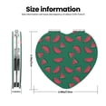 thumbnail image 3 of Kdxio Watermelon Pocket Mirror, 1X/2X Travel Makeup Mirror 2-Sided Folding Small Mirror Portable Double-Sided Magnifying Cosmetic Mirror for Gift-Heart Shape, 3 of 9