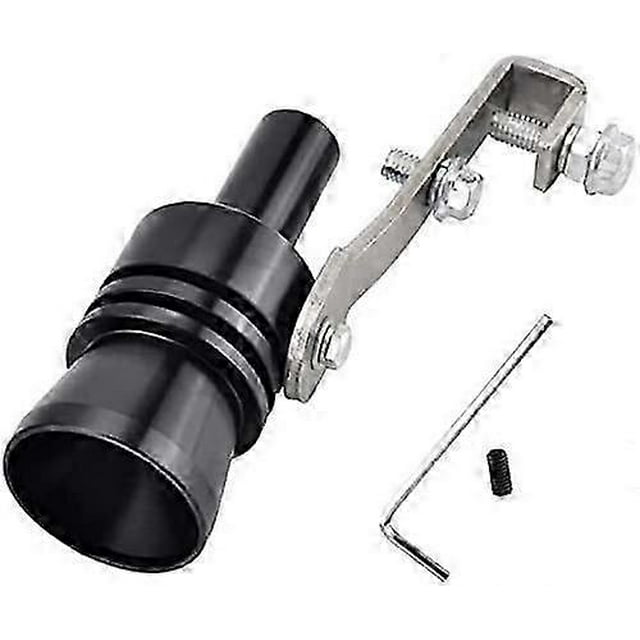 Car Turbo Sound Whistle Exhaust Tailpipe Exhaust Valve Size XL (Black))