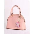 thumbnail image 4 of Wealth is Coming Leather Keychain Horse Riding Series Pendant (Peach Red), 4 of 8