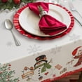 thumbnail image 3 of Christmas Tablecloth, Christmas Table Cloth Winter Snowflake Xmas Holiday Rectangular Tablecloth For Christmas Decor, Waterproof Wrinkle Free Red Christmas Tablecloth For Rectangle Tables 60 X 84, 3 of 6