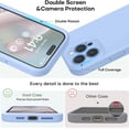 thumbnail image 3 of Compatible with iPhone 15 Pro Case, Upgrade Defender Liquid Silicone, [Enhanced Camera Protection] [Soft Anti-Scratch Microfiber Lining] Shockproof Phone Case iPhone 15 Pro 6.1 inch - Light Blue, 3 of 14