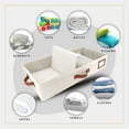 thumbnail image 5 of Homelux Theory Underbed Storage Bag, 1pc Low Profile Ivory Closet Organizer, 5 of 6