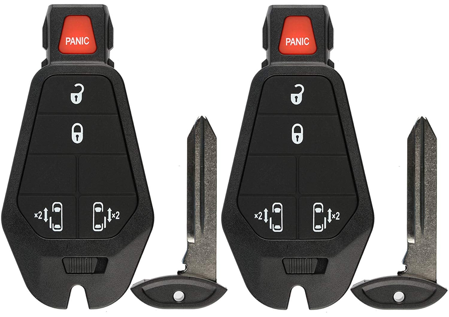 2 PACK KeylessOption Keyless Entry Remote Control Car Smart Key Fob Starter Clicker for 0815