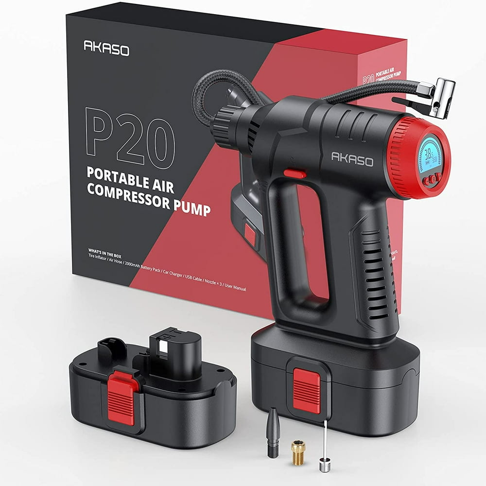 portable air compressor tire inflator