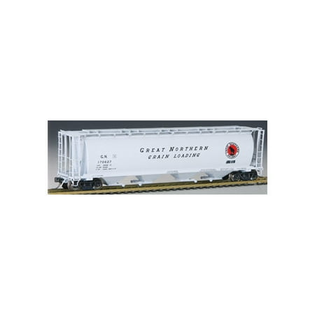 Bachmann Cylindrical Hopper - Bachmann-Canadian Cylindrical 4-Bay Grain Hopper - Ready to Run - Silver Series(