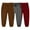 Brown+Gray+Wine, variant on Toddler Boys Girls 3 Pack Sweatpants Drawstring Elastic Pull on Pants Active Joggers with Pockets
