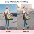 thumbnail image 5 of Colorful Tie Dye Spiral Pattern Travel Tote Bags for Women Carry On,Large Weekender Bags for Women Travel,Multi Functional Duffle Bag for Work,Shopping,Sports, 5 of 5