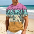 thumbnail image 2 of Mens Polos Shirts Ice Knit Short Sleeve Light Comfort Mens New Clothing,Purple,S, 2 of 4