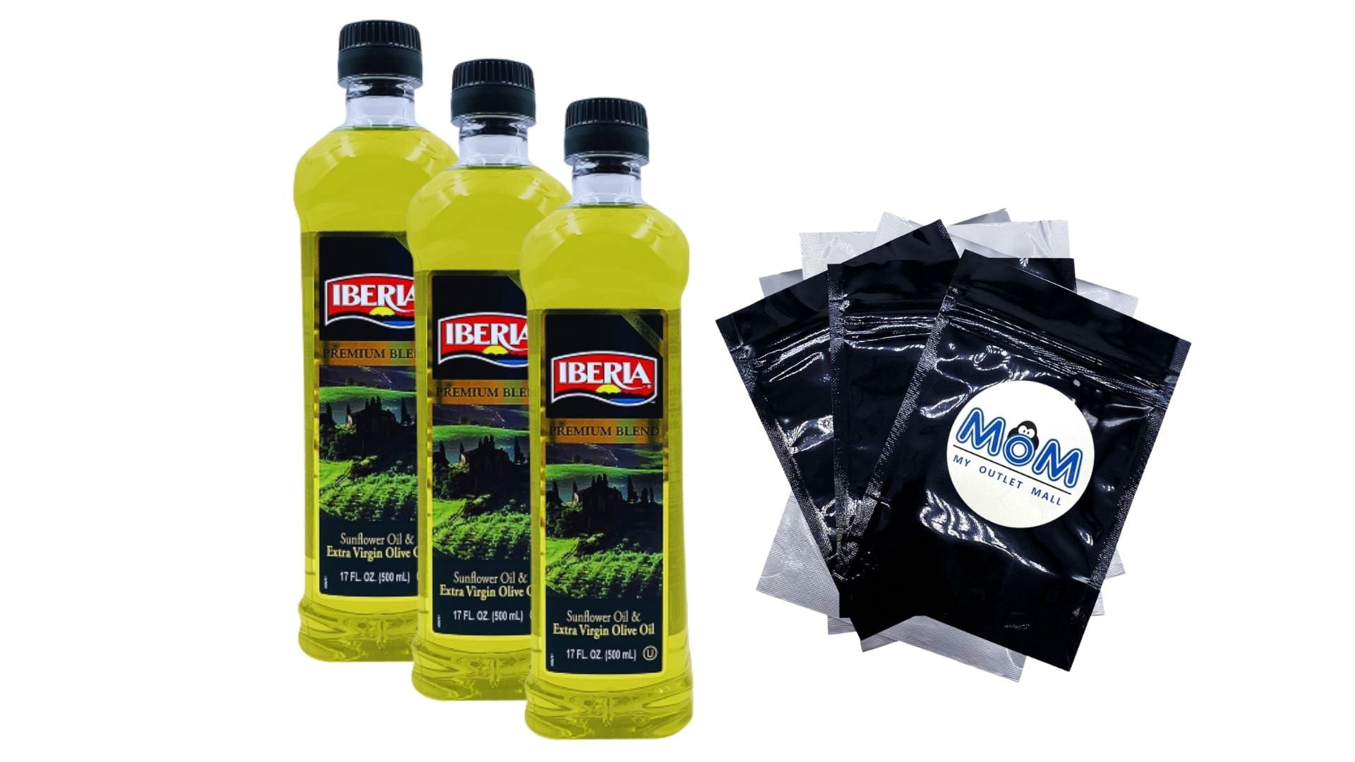 Premium Blend Sunflower Oil and Extra Virgin Olive Oil 3 pack 17fl