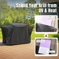 thumbnail image 4 of Griddle Cover for Blackstone 28 Inch Griddle with Hood, 5483 Waterproof BBQ Cover with Double Straps, Lightweight & Fade Resistant, Black, 4 of 6