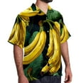 thumbnail image 2 of Banana Men's Casual Hawaiian Button Down Short Sleeve Summer Beach Printed Shirt, 2 of 6