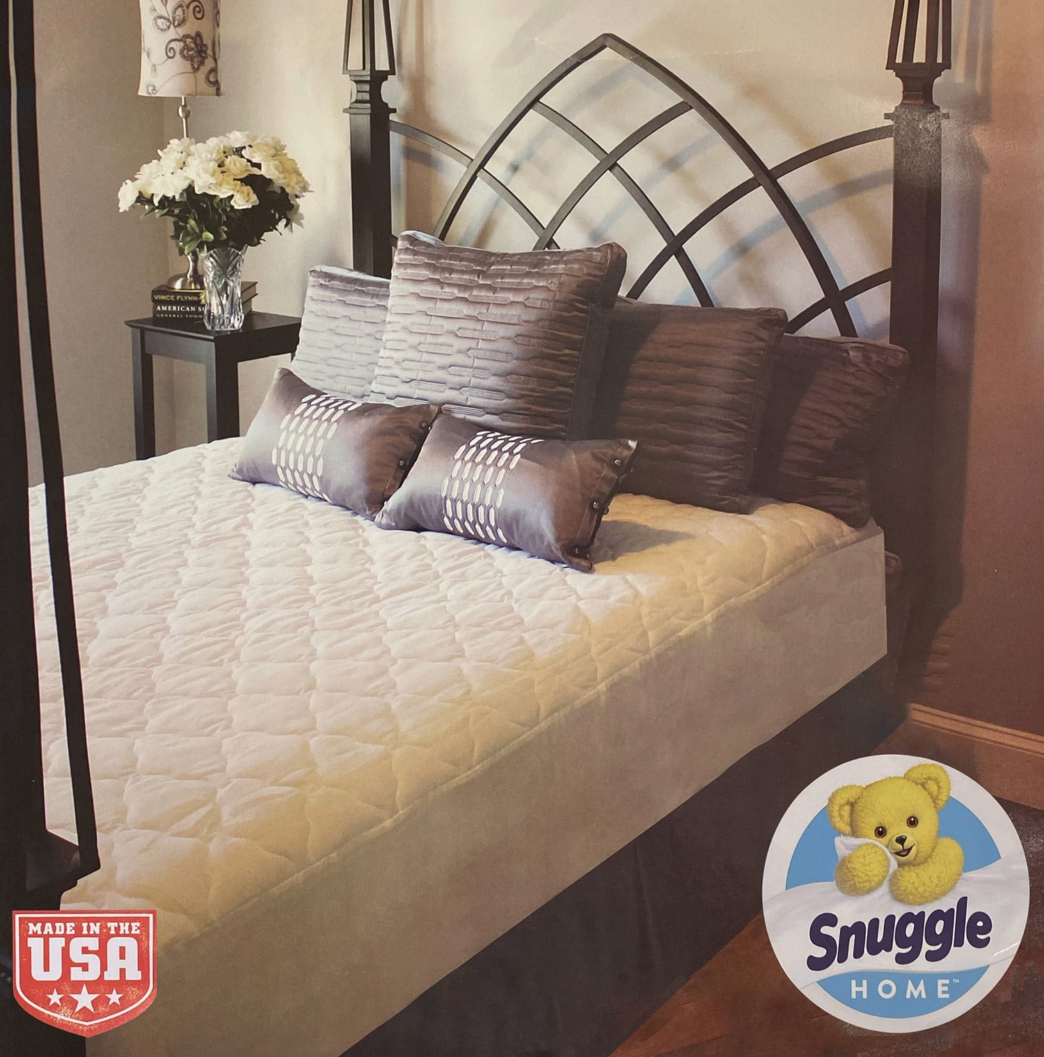 Snuggle Home Plush Super Soft Mattress Pad, Full, Fits 16 Inches