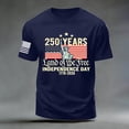 thumbnail image 4 of TOWED22 Men's America 250Th Anniversary Printed T-Shirt Patriotic Falg Shirts for Men(Dark Blue,M), 4 of 5