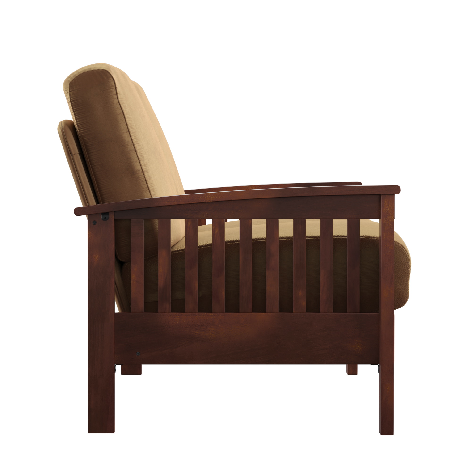 Weston Home Warner Microfiber Loveseat, Rust