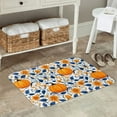 thumbnail image 7 of Honeii Blue Orange Pumpkin fall Pattern Door Mat, Welcome Door Mats Outdoor Indoor, Stain and Fade Resistant, Non-Slip Entry Matfor Bedroom, Bathroom, Kitchen, 7 of 7