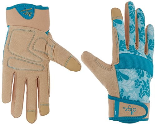 digz lightweight stretch knit poly coating Garden/Work/Grippy gloves size S 