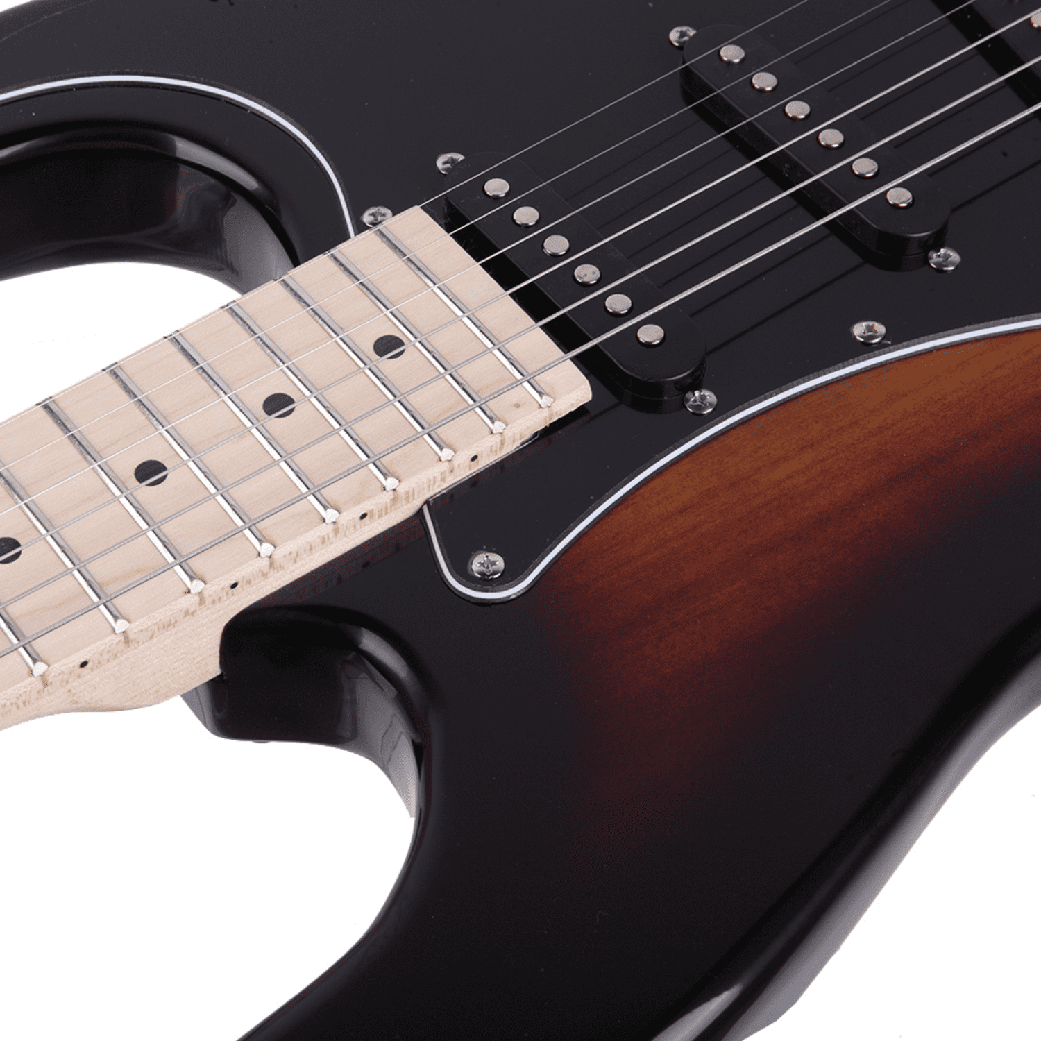 Hassch Electric Guitar with Amp and Gig Bag, Beginner Guitar Kit with Strap, Tool, Plectrum, Tremolo Bar and Power Wire, Black & Golden