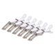 thumbnail image 2 of Pinzas De Peluquería 6 uds. De Clips para peluquero, plástico duradero, diseño de doble puerto, suministros para salón (gris) Tmvgtek Cuidado Belleza, 2 of 9