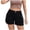 Black, variant on DXOUPM Women's Summer Shorts Casual Elastic High Waisted Running Hiking Shorts with Pockets
