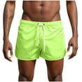 thumbnail image 3 of Summer Mens Shorts Athletic Casual Fashion Draw Drawstring Tightness Waist Exercise Beach Outdoor And Fitness Beach Shorts Pants Beach Shorts Jogger Green S, 3 of 6